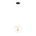 ET2 Lighting E24162-18BKGLD Newton 1-Lumière 9W Noir/Or Suspendu