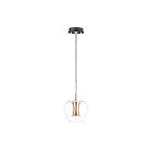 ET2 Lighting E24162-18BKGLD Newton 1-Lumière 9W Noir/Or Suspendu