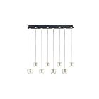ET2 Lighting E24165-18BKGLD Newton 8-Lumières 20W Noir/Or Suspendu