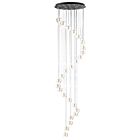 ET2 Lighting E24169-18BKGLD Newton 25-Lumières 62.5W Noir/Or Suspendu