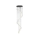 ET2 Lighting E24169-18BKGLD Newton 25-Lumières 62.5W Noir/Or Suspendu