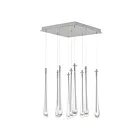 ET2 Lighting E24217-122SN Stillo 9-Lumières 13.5W Nickel satiné Suspendu