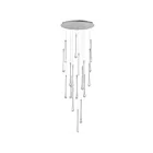 ET2 Lighting E24219-122SN Stillo 18-Lumières 27W Nickel satiné Suspendu