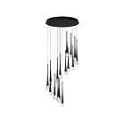 ET2 Lighting E24230-122BK Pierce 16-Lumières 48W Noir Suspendu