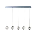 ET2 Lighting E24257-91PC Orb 5-Lumières 100W Chrome poli Suspendu