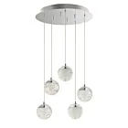 ET2 Lighting E24264-91PC Orb II 5-Lumières 25W Chrome poli Suspendu