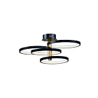 ET2 Lighting E24324-BKGLD Hoopla 1-Lumière 64W Noir/Or Suspendu