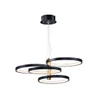 ET2 Lighting E24326-BKGLD Hoopla 1-Lumière 64W Noir/Or Suspendu
