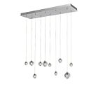 ET2 Lighting E24507-91PC Harmony 10-Lumières 15W Chrome poli Suspendu