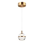 ET2 Lighting E24591-93NAB Swank 1-Lumière 6W Laiton naturel vieilli Suspendu