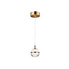 ET2 Lighting E24591-93NAB Swank 1-Lumière 6W Laiton naturel vieilli Suspendu