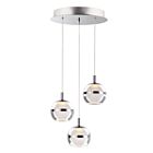 ET2 Lighting E24593-93PC Swank 3-Lumières 18W Chrome poli Suspendu