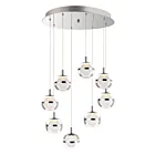 ET2 Lighting E24598-93PC Swank 8-Lumières 48W Chrome poli Suspendu