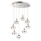 ET2 Lighting E24598-93PC Swank 8-Lumières 48W Chrome poli Suspendu