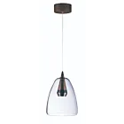 ET2 Lighting E24608-18BKCOF Sven 1-Lumière 5W Noir/Café Suspendu