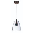 ET2 Lighting E24608-18BKCOF Sven 1-Lumière 5W Noir/Café Suspendu