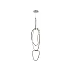 ET2 Lighting E24617-BC 4-Lumières 240W Noir chrome LED Suspendu