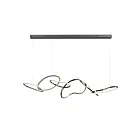 ET2 Lighting E24618-BC Unity 1-Lumière 64W Chrome noir Suspendu