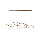 ET2 Lighting E24618-BCN Unity 1-Lumière 64W Champagne brossé Suspendu