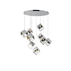 ET2 Lighting E24689-28PC Ice Cube 9-Lumières 36W Chrome poli Suspendu