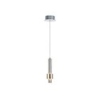 ET2 Lighting E24751-SNSBR Reveal 1-Lumière 6W Nickel satiné/Laiton satiné Suspendu
