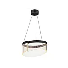 ET2 Lighting E24771-133BK Sonata 1-Lumière 24W Noir Suspendu