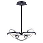 ET2 Lighting E24787-BKPC Gyro II 6-Lumières 438W Noir/Chrome poli Suspendu
