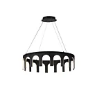 ET2 Lighting E24864-BK Coronation 1-Lumière 98W Noir Suspendu
