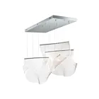 ET2 Lighting E24873-133PC Rinkle 3-Lumières 36W Chrome poli Suspendu