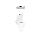 ET2 Lighting E24874-133PC Rinkle 3-Lumières 7W Chrome poli Suspendu