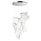 ET2 Lighting E24875-133PC Rinkle 6-Lumières 150W Chrome poli Suspendu