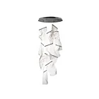 ET2 Lighting E24877-133BGM Rinkle 14-Lumières 490W Gunmetal brossé Suspendu