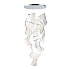 ET2 Lighting E24877-133PC Rinkle 14-Lumières 490W Chrome poli Suspendu