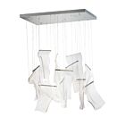 ET2 Lighting E24878-133PC Rinkle 13-Lumières 32.5W Chrome poli Suspendu