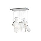 ET2 Lighting E24878-133PC Rinkle 13-Lumières 32.5W Chrome poli Suspendu