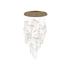 ET2 Lighting E24880-133FG Rinkle 24-Lumières 60W Or français Suspendu