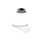 ET2 Lighting E24881-133BGM Rinkle 1-Lumière 7.8W Gunmetal brossé Suspendu
