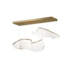 ET2 Lighting E24882-133FG Rinkle 2-Lumières 42W Or français Suspendu