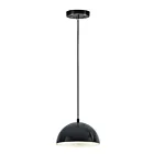 ET2 Lighting E24900-GBAL Hemisphere 1-Lumière 10W Noir brillant/aluminium Suspendu