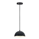 ET2 Lighting E24900-GBAL Hemisphere 1-Lumière 10W Noir brillant/aluminium Suspendu