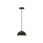 ET2 Lighting E24900-GBGLD Hemisphere 1-Lumière 10W Noir brillant/or Suspendu