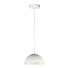 ET2 Lighting E24900-GWAL Hemisphere 1-Lumière 10W Blanc brillant/Aluminium Suspendu