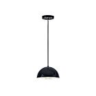 ET2 Lighting E24902-GBAL Hemisphere 1-Lumière 15W Noir brillant/aluminium Suspendu