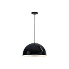 ET2 Lighting E24904-GBAL Hemisphere 1-Lumière 20W Noir brillant/aluminium Suspendu