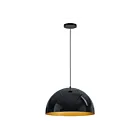 ET2 Lighting E24904-GBGLD Hemisphere 1-Lumière 20W Noir brillant/or Suspendu