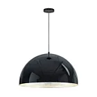 ET2 Lighting E24906-GBAL Hemisphere 1-Lumière 30W Noir brillant/aluminium Suspendu