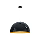 ET2 Lighting E24906-GBGLD Hemisphere 1-Lumière 30W Noir brillant/or Suspendu