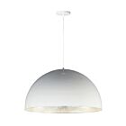 ET2 Lighting E24906-GWAL Hemisphere 1-Lumière 30W Blanc brillant/Aluminium Suspendu