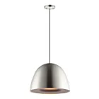ET2 Lighting E24914-SNBK Fungo 1-Lumière 8W Nickel satiné/Noir Suspendu