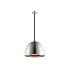 ET2 Lighting E24914-SNBK Fungo 1-Lumière 8W Nickel satiné/Noir Suspendu